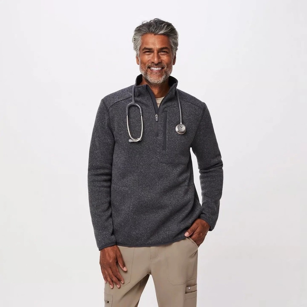 FIGS On-Shift ¼ Zip Sweater Knit Workwear Size Large (Men's)